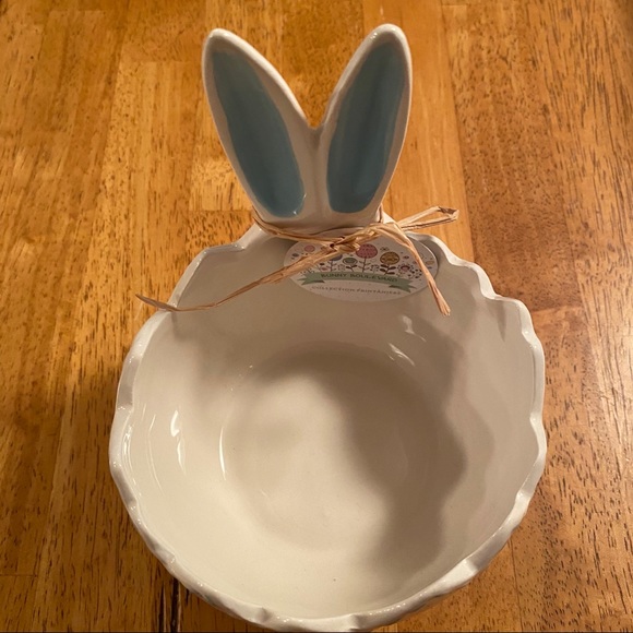Potter’s Studio Ceramic Cracked Easter Egg with Bunny Ears Bowl BRAND NEW!! - Picture 3 of 7